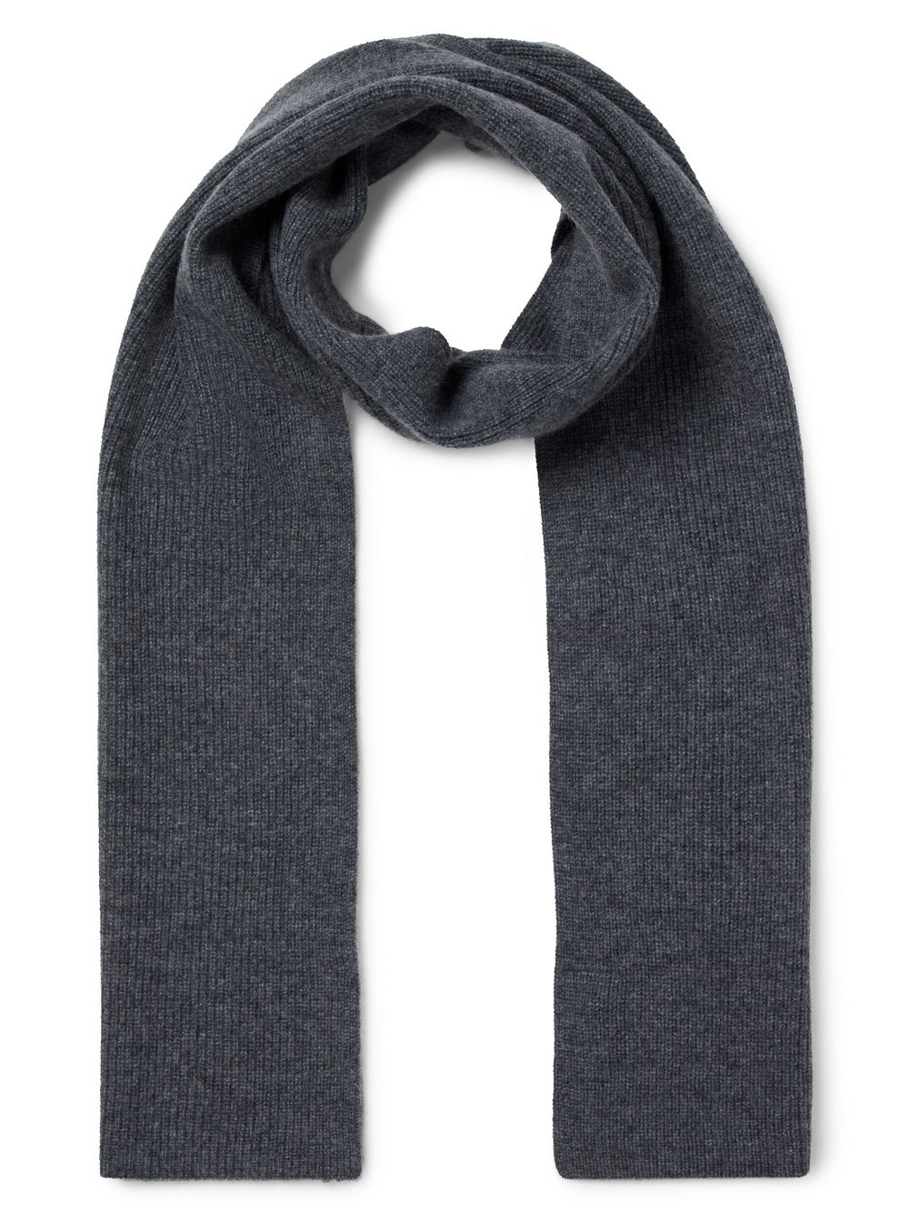 Finshley & Harding Pure Cashmere Schal Herren grau, ONE SIZE