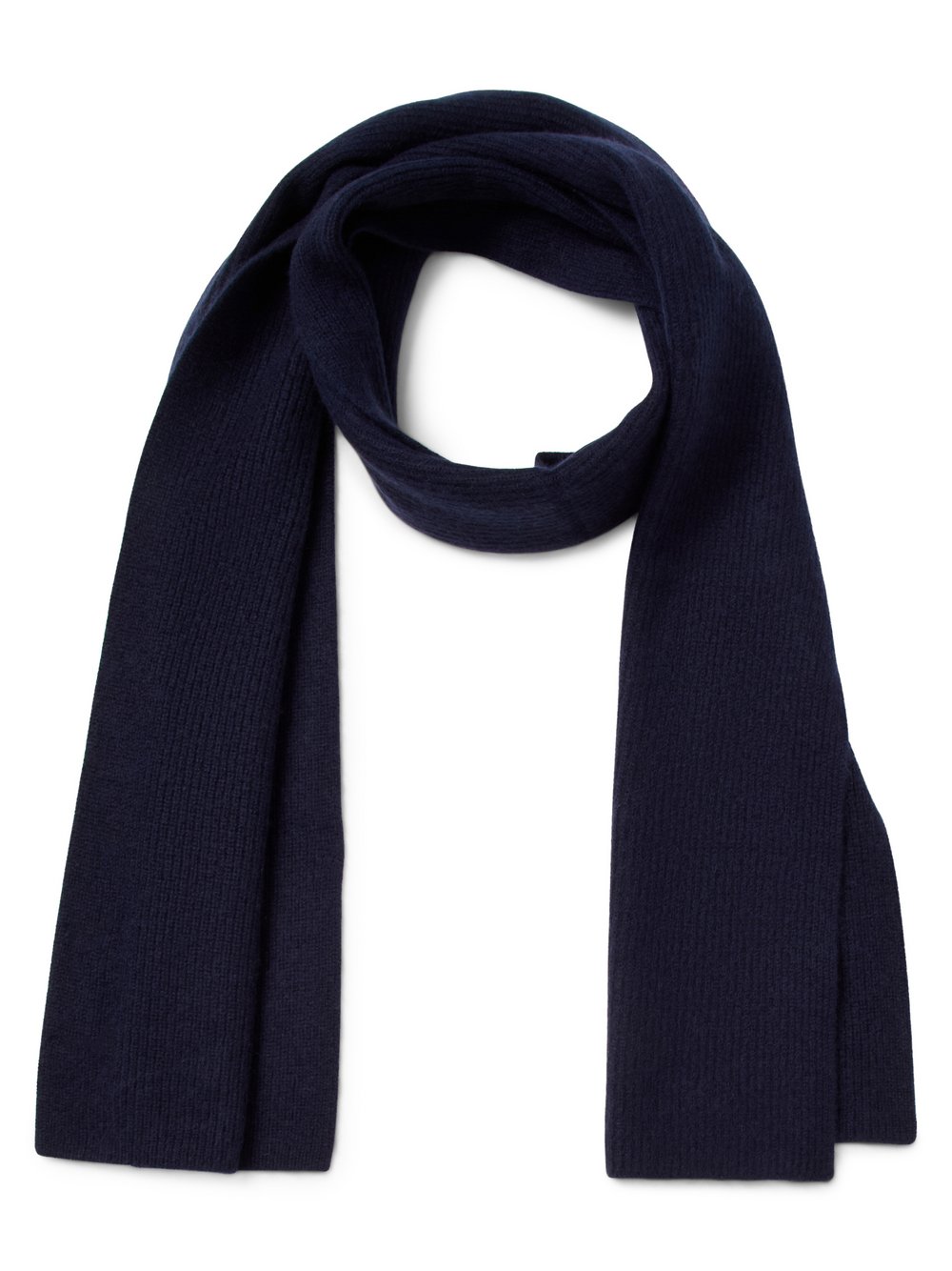 Finshley & Harding Pure Cashmere Schal Herren blau, ONE SIZE