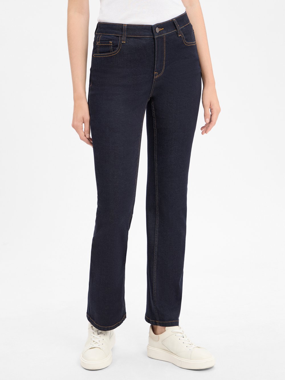 Marie Lund Bootcut Jeans Damen Baumwolle blau, 34