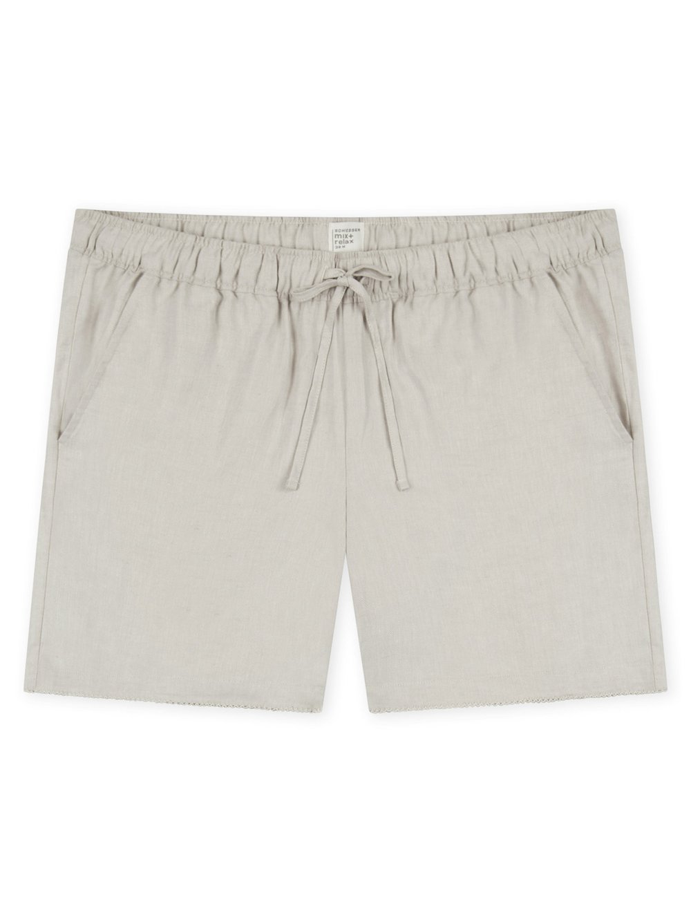 Schiesser Pyjamashorts  Damen Baumwolle weiß, 36