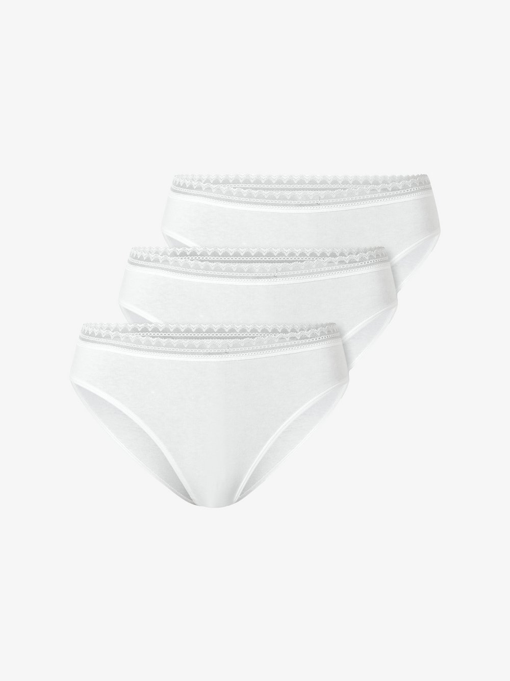 Thumbnail - Schiesser Rioslip Damen Baumwolle weiß, 42
