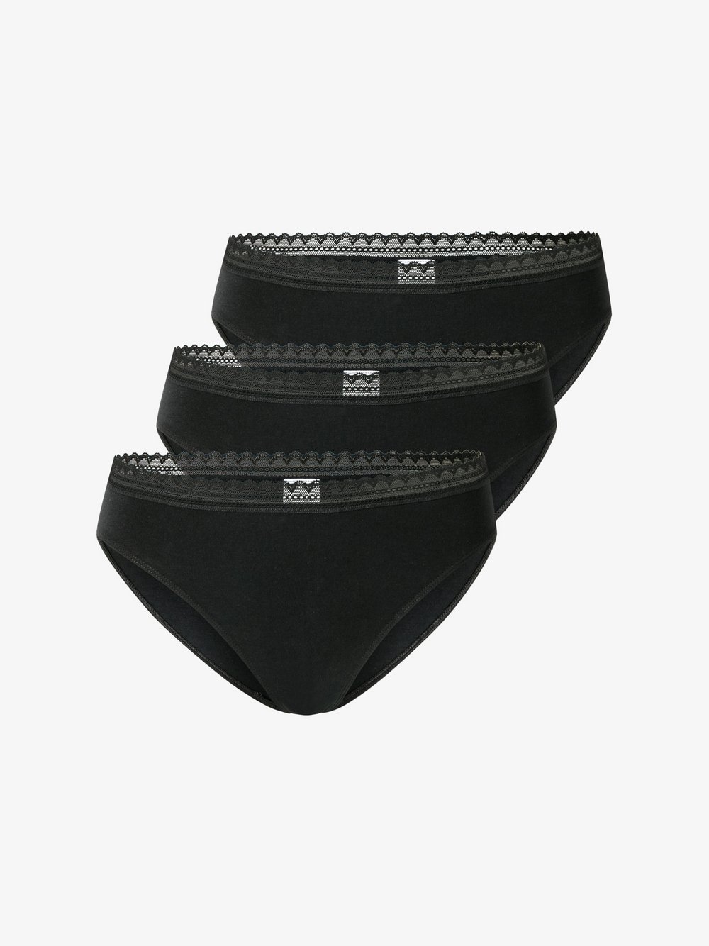 Thumbnail - Schiesser Rioslip  Damen Baumwolle schwarz, 36