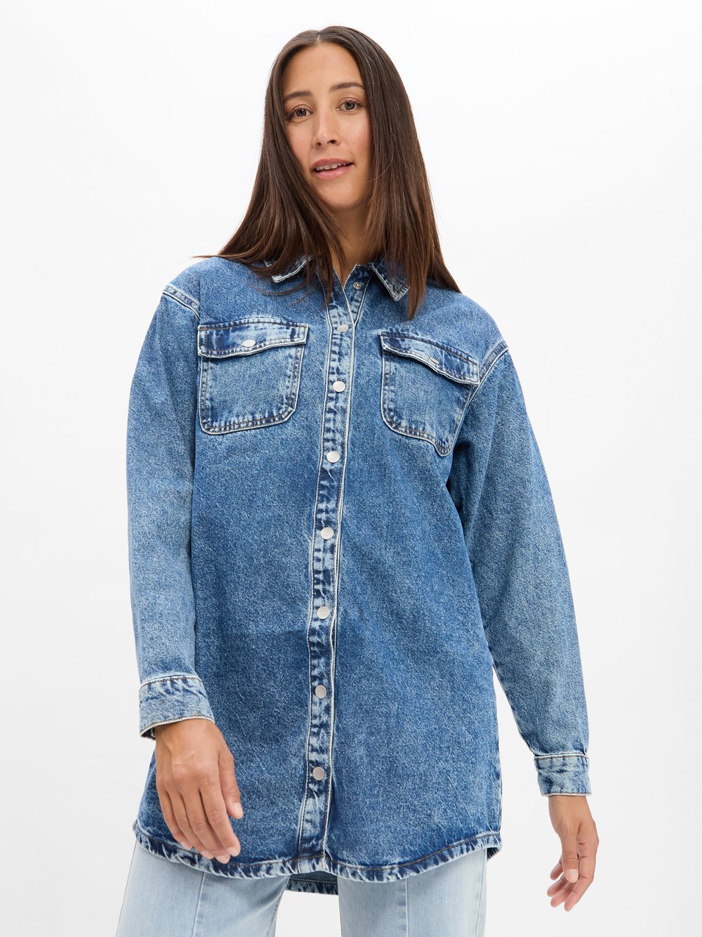 Thumbnail - Noisy May Jeanskleid Damen Baumwolle blau, XL