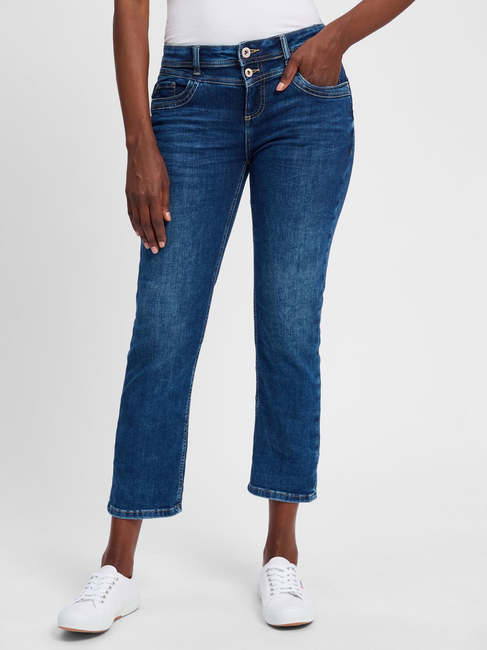 Thumbnail - Street One Jeans Damen Baumwolle blau, 32-26