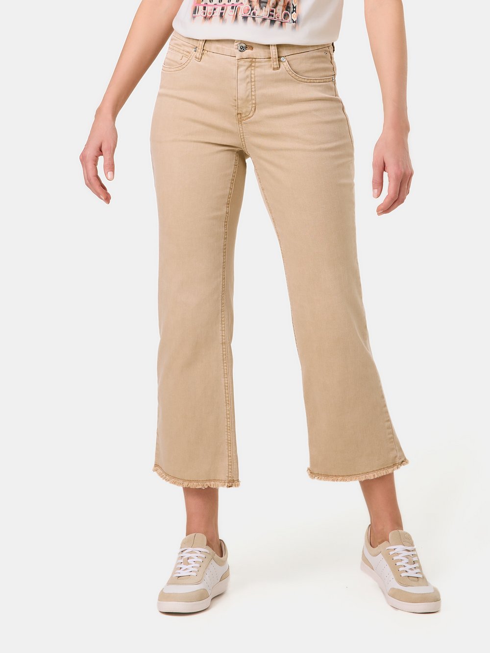 Gerry Weber 7/8 Jeans Damen Baumwolle beige, 44