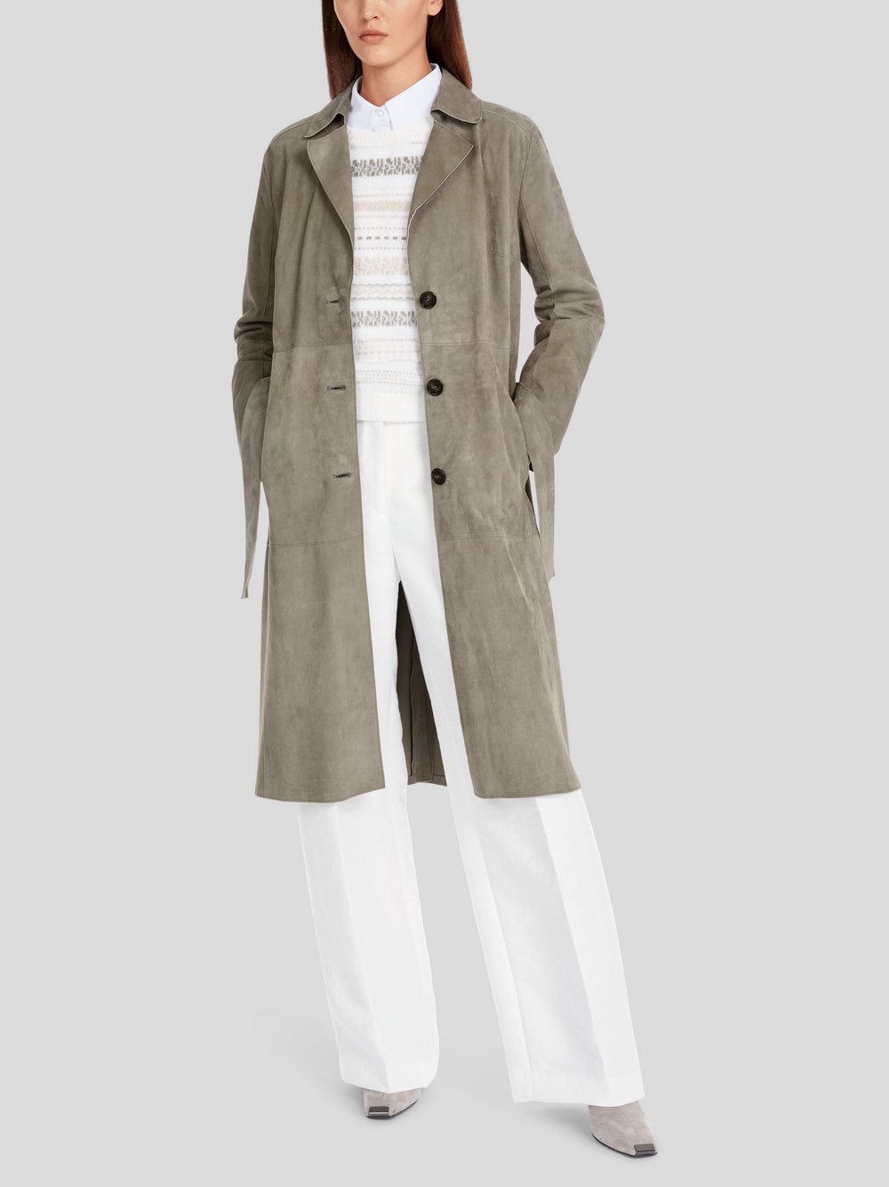 Marc Cain Mantel Damen Leder braun, 40