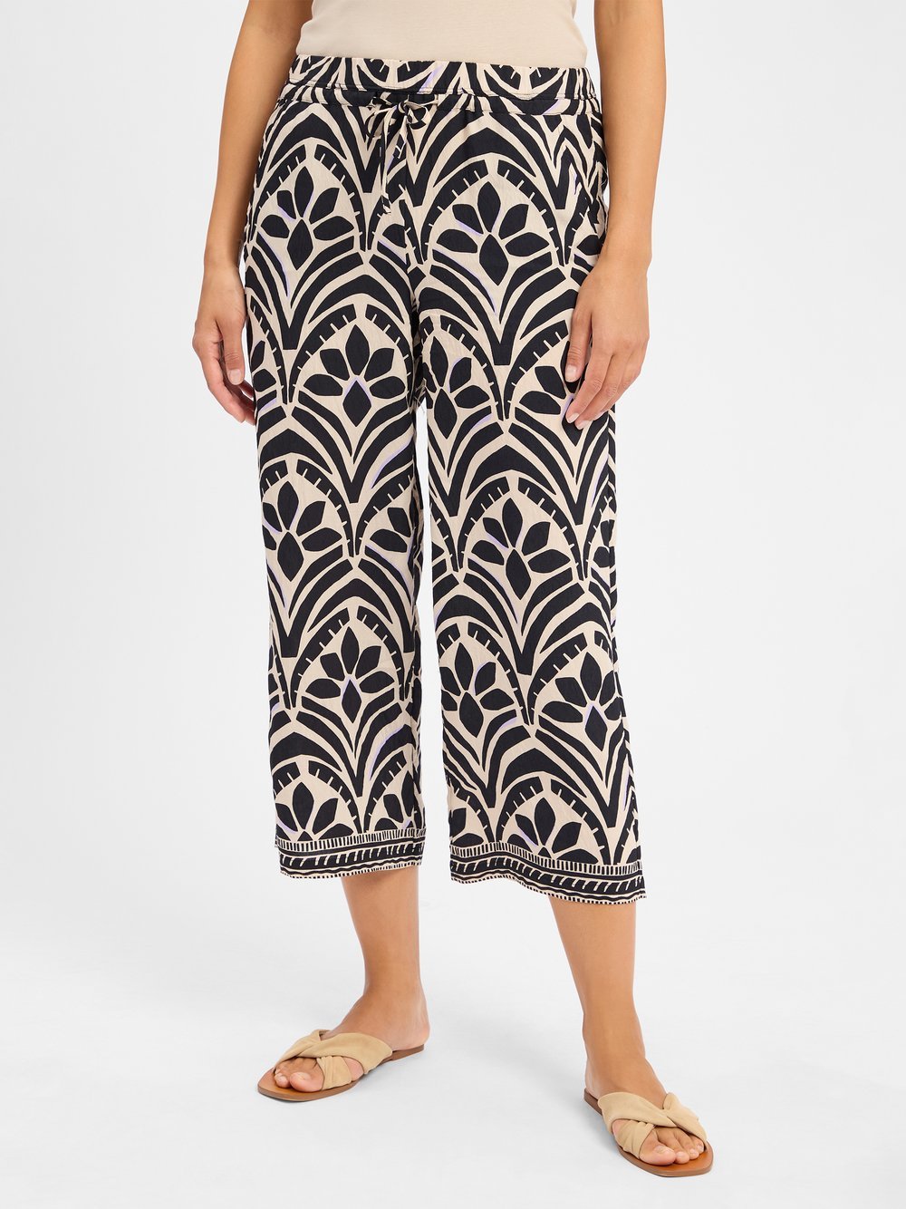 comma casual identity Stoffhose Damen Viskose mehrfarbig gemustert, 42