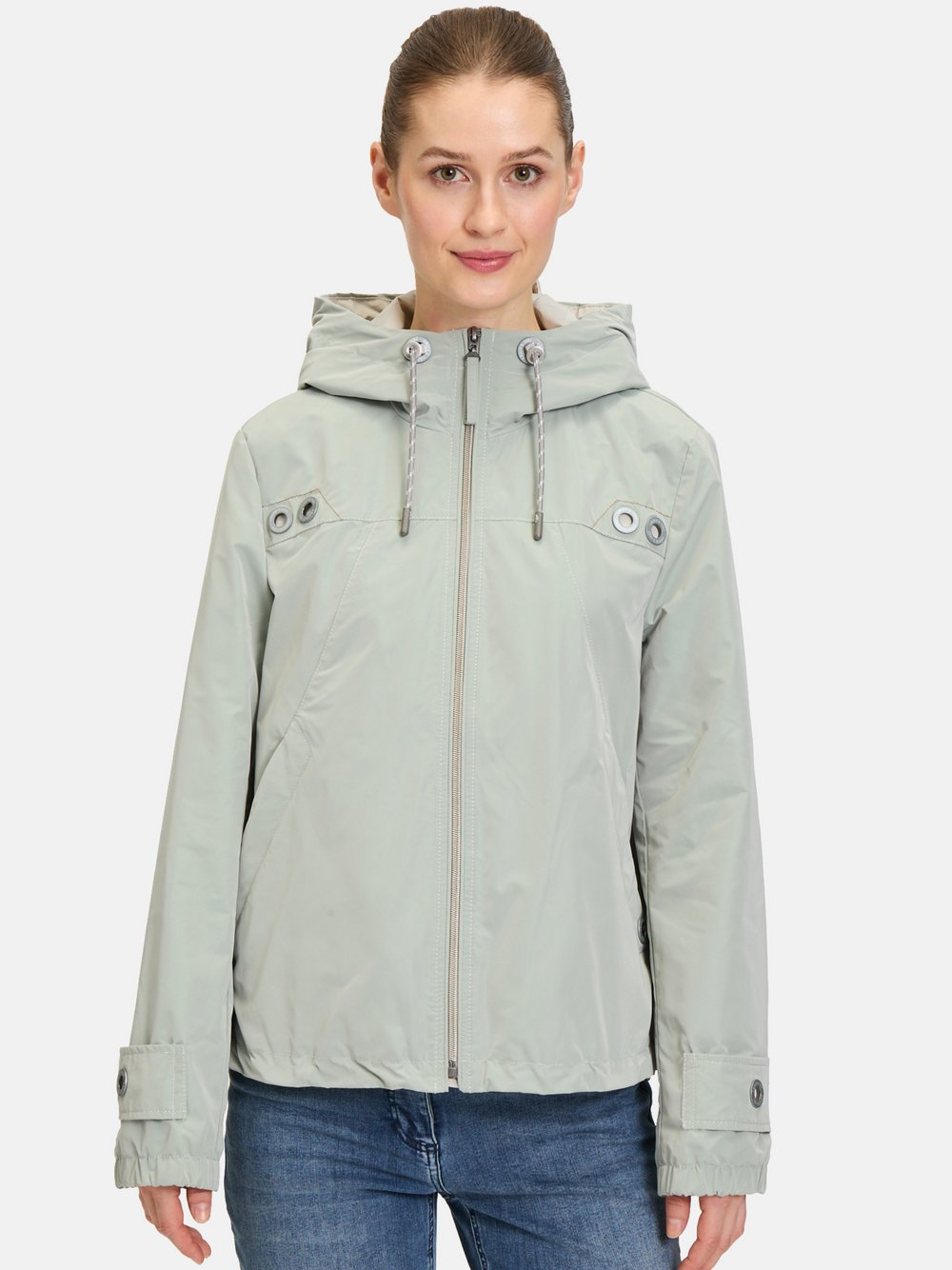 Amber & June Sommerjacke Damen grün, 42