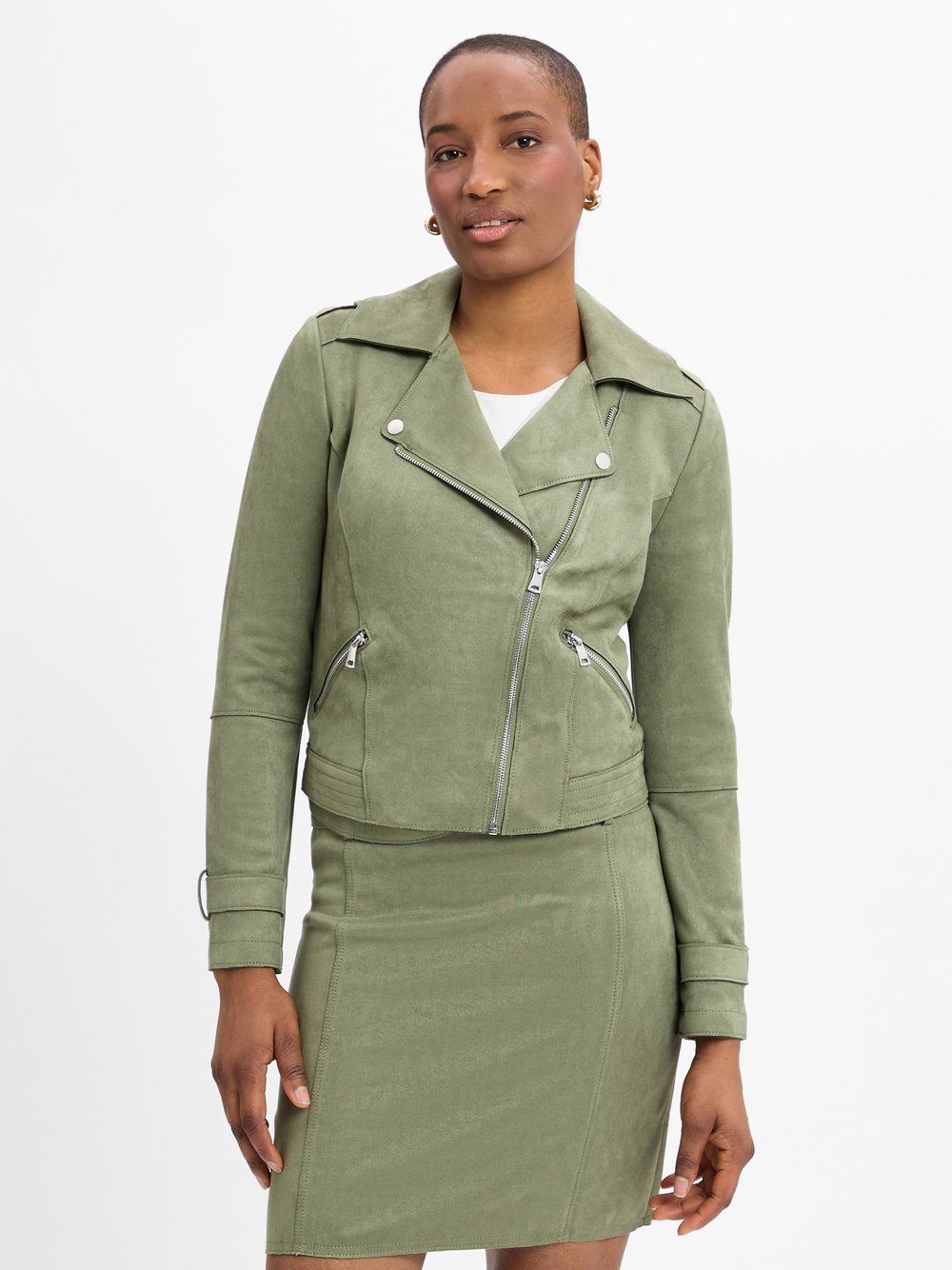 zero Bikerjacke Damen grün, 42