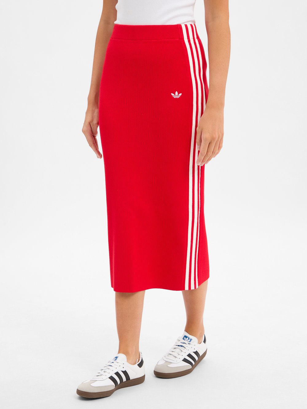 adidas Originals Strickrock Damen Viskose rot, XS