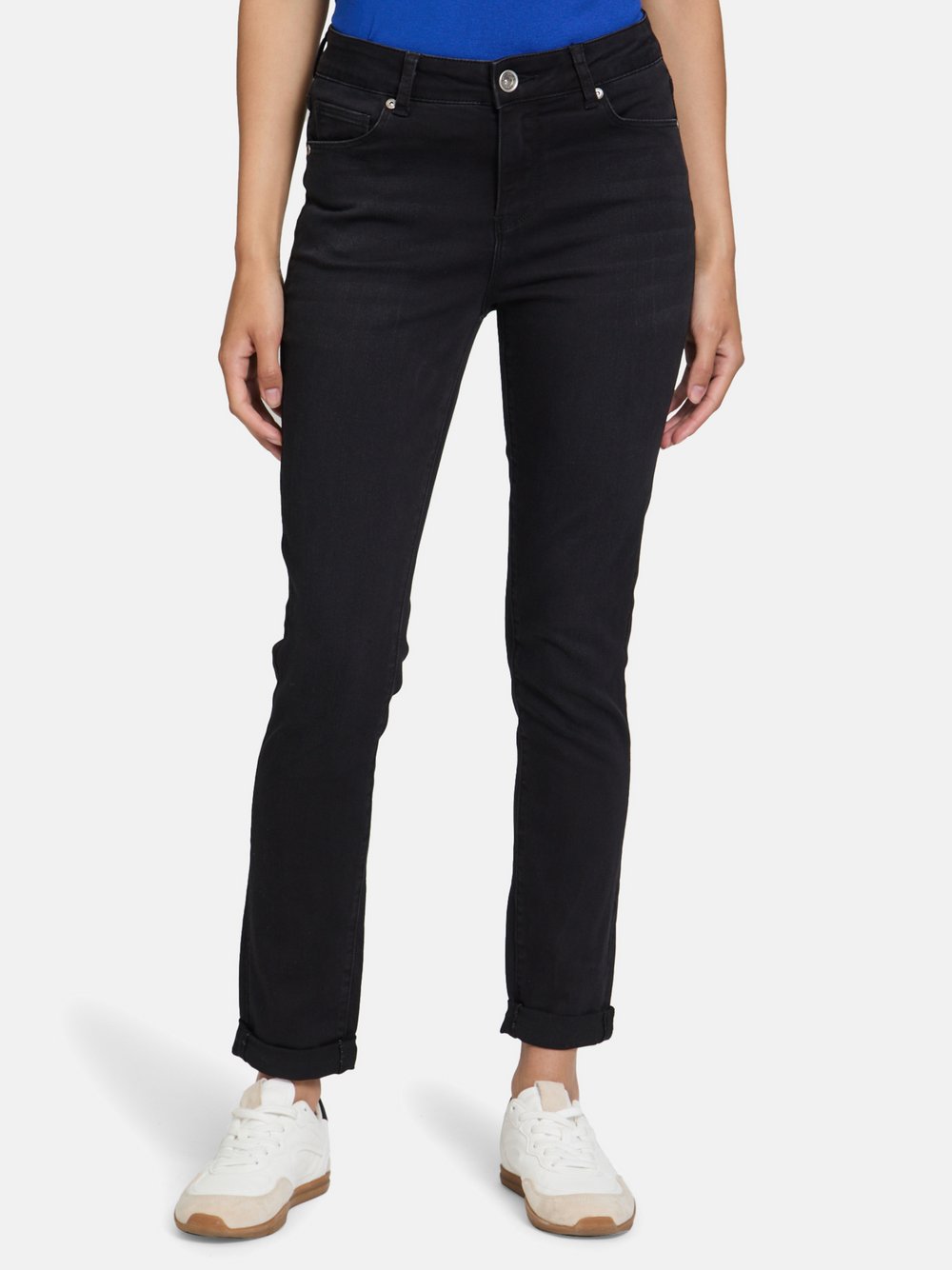 Betty Barclay Basic-Jeans Damen Baumwolle schwarz, 40