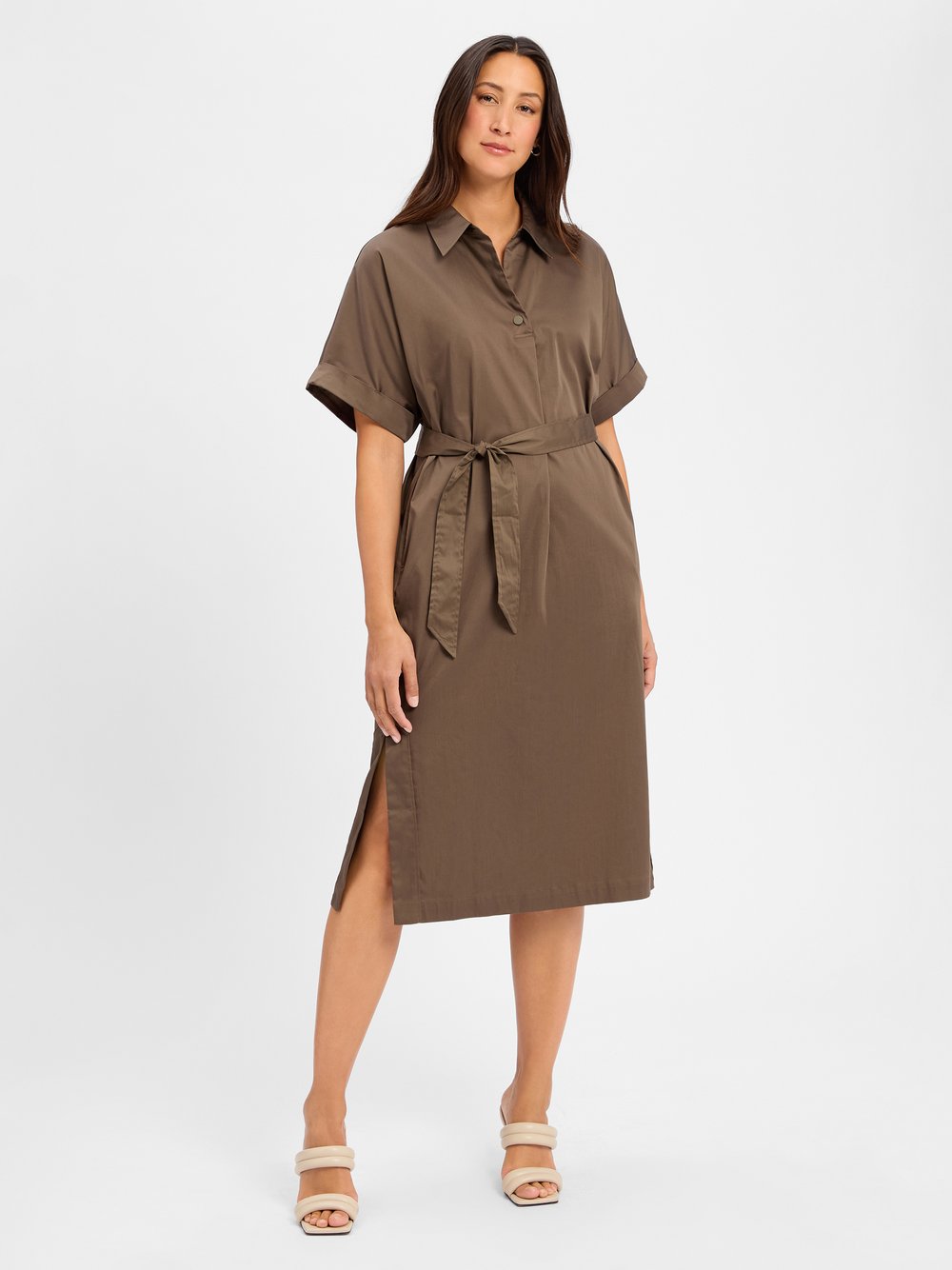 comma Freizeitkleid Damen Baumwolle grün, 46