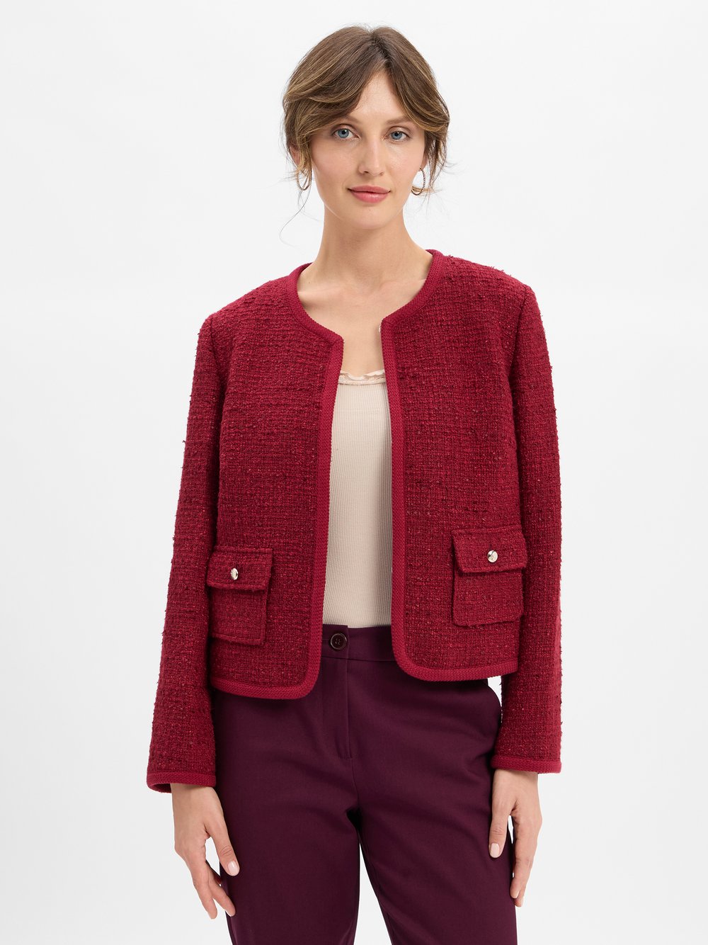JOOP! Blazer Damen Boucle rot, 36