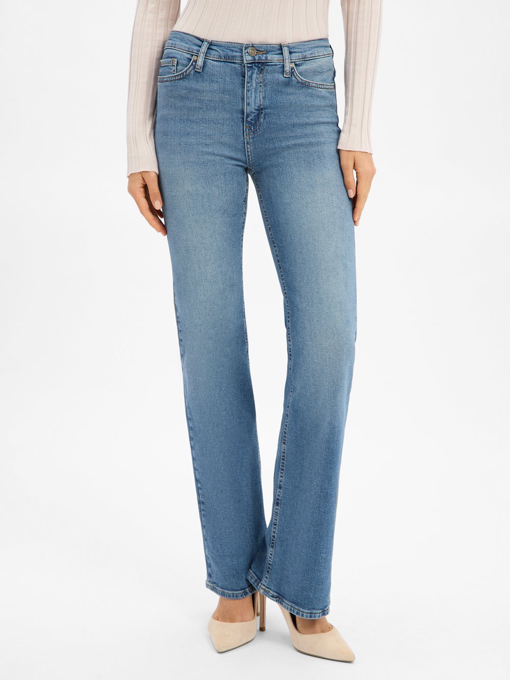 JOOP! Bootcut Fit Jeans Damen Baumwolle blau, 28