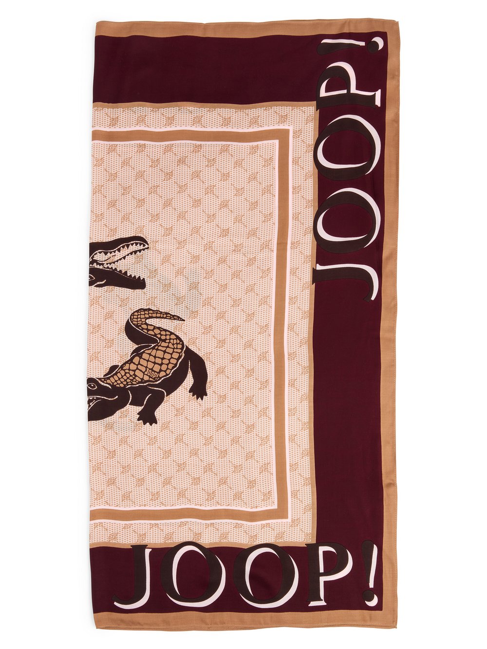 JOOP! Szalik - Aina Kobiety wiskoza czerwony|beżowy, ONE SIZE
