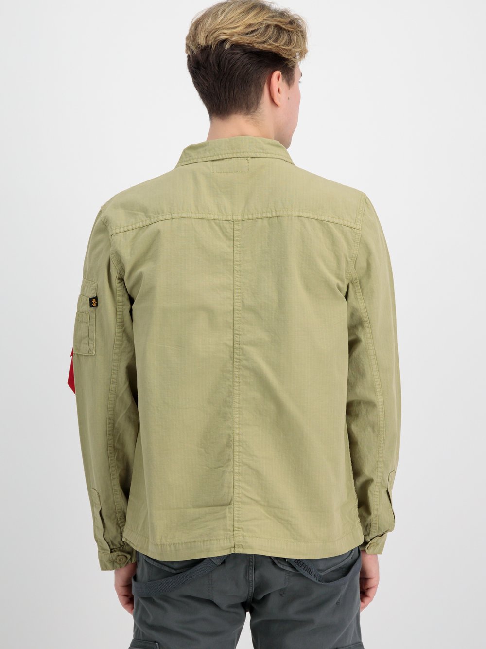 Alpha Industries Overshirt Herren Baumwolle grün, S