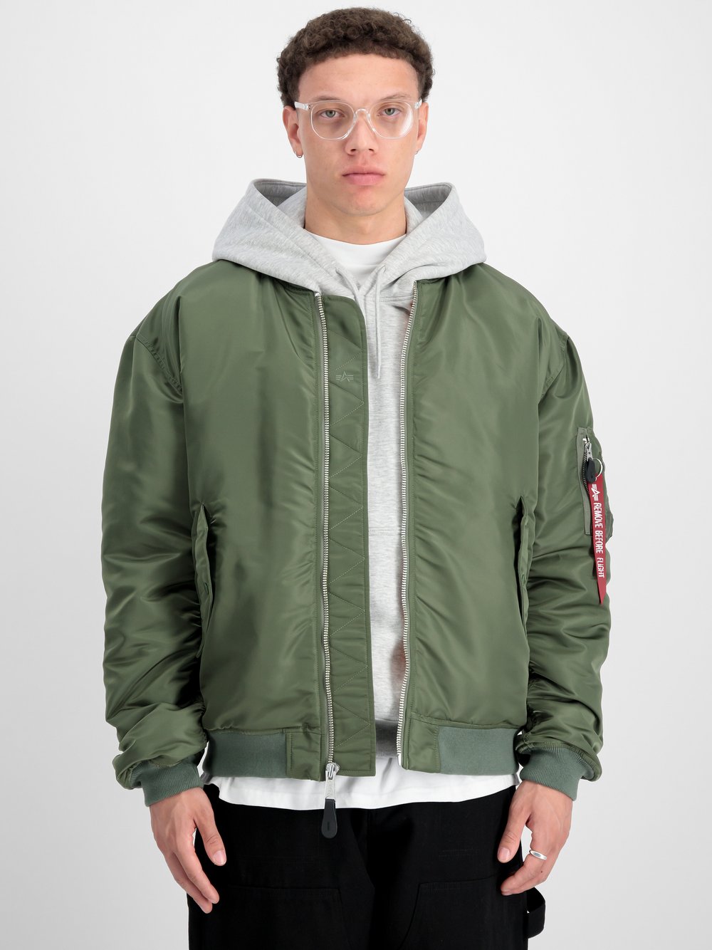 Alpha Industries Bomberjacke Herren grün, S