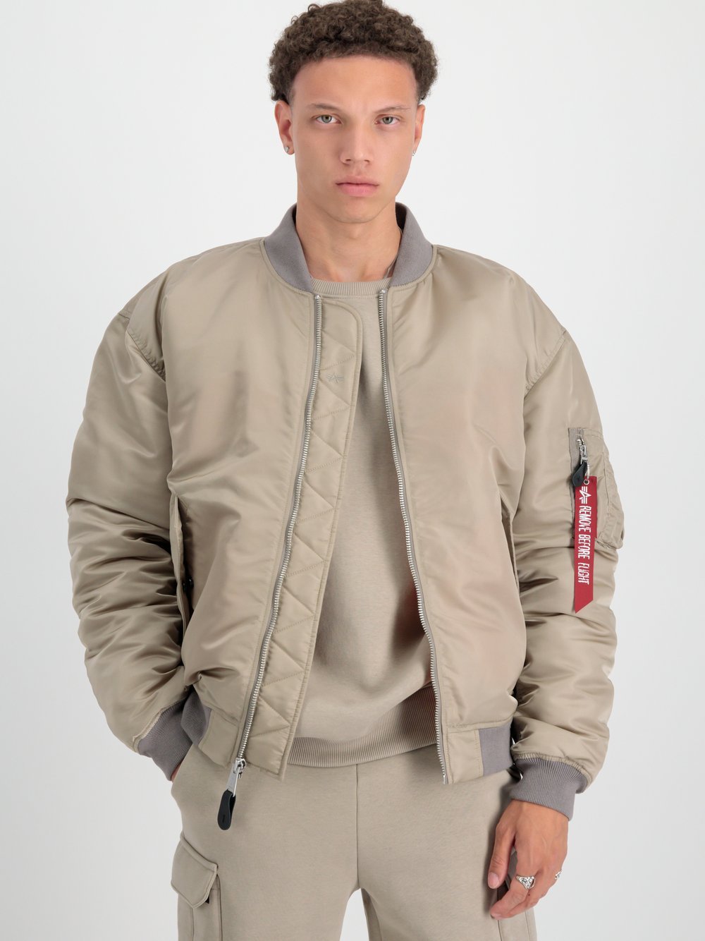 Alpha Industries Bomberjacke Herren beige, XXL