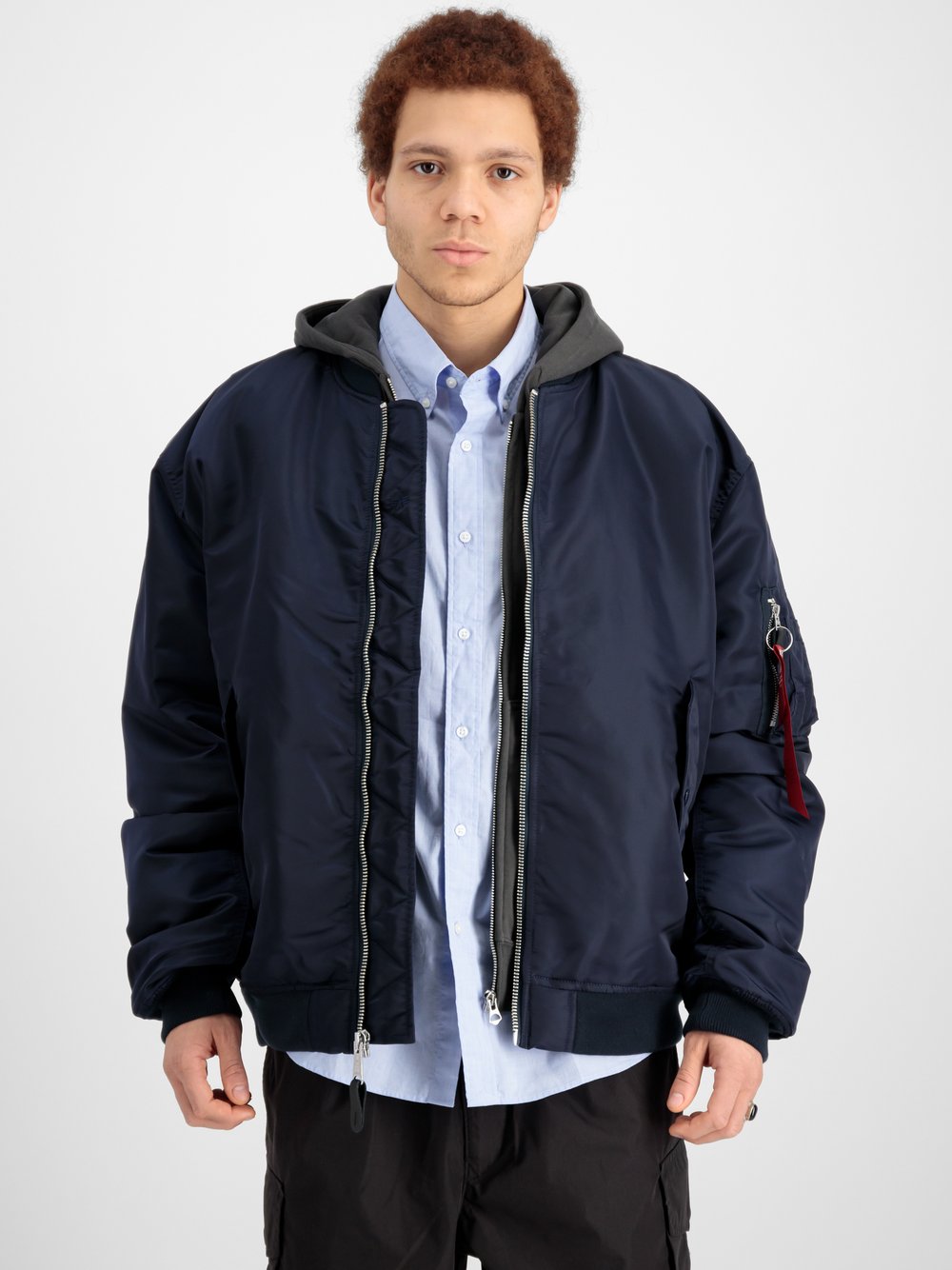 Alpha Industries Bomberjacke Herren blau, XL