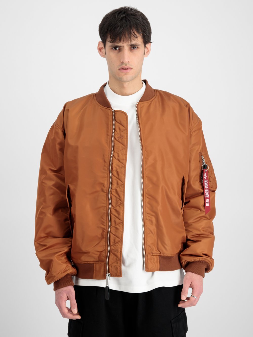 Alpha Industries Bomberjacke Herren Polyamid orange, XXL