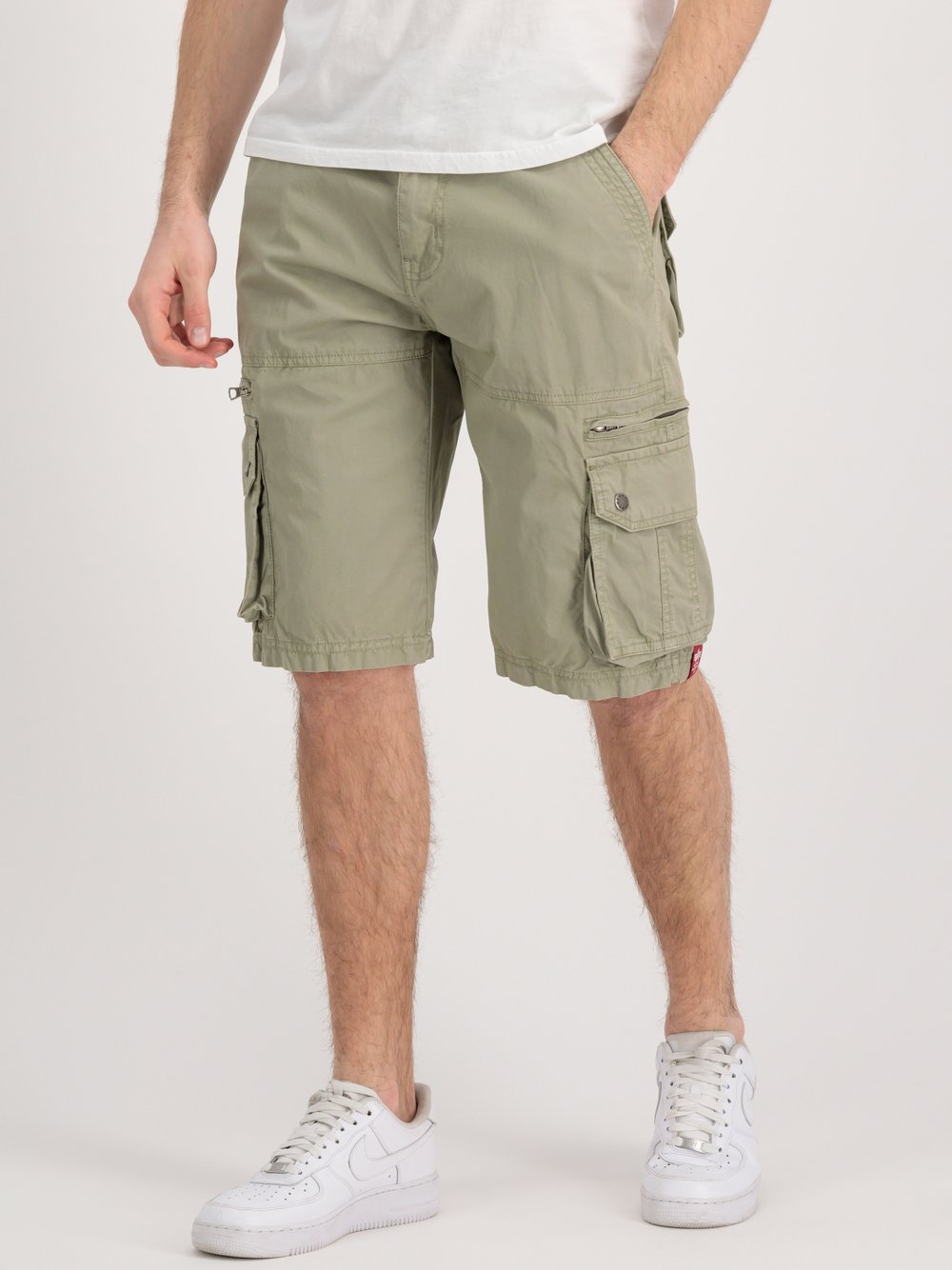 Alpha Industries Kurze Hose Herren Baumwolle grün, 32