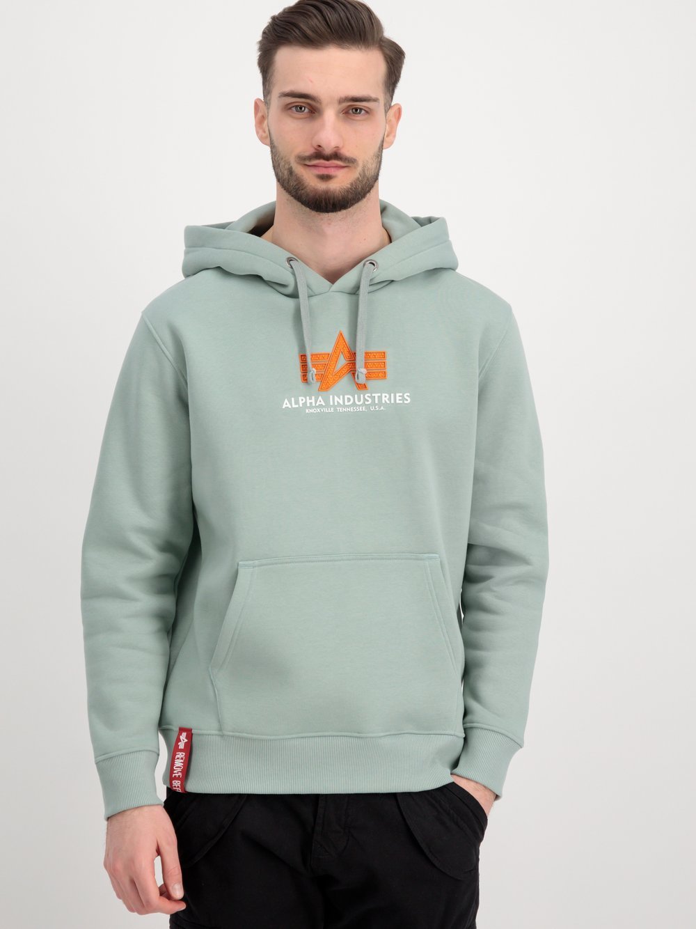 Alpha Industries Kapuzensweatshirt Herren Baumwolle grün, XL