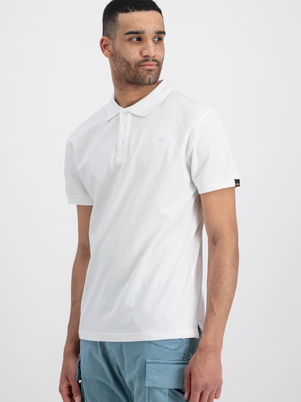 Alpha Industries Poloshirt Herren weiß, XXXL