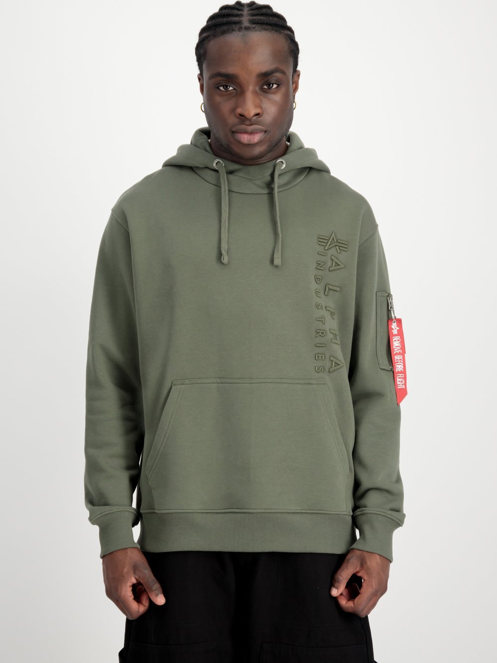 Alpha Industries Kapuzensweatshirt Herren grün, XXXL