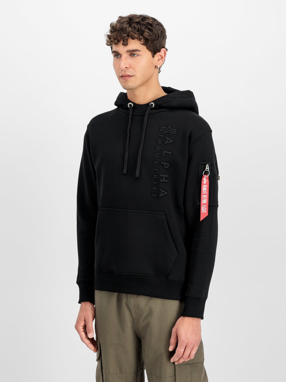 Thumbnail - Alpha Industries Kapuzensweatshirt Herren Baumwolle schwarz, XXXL