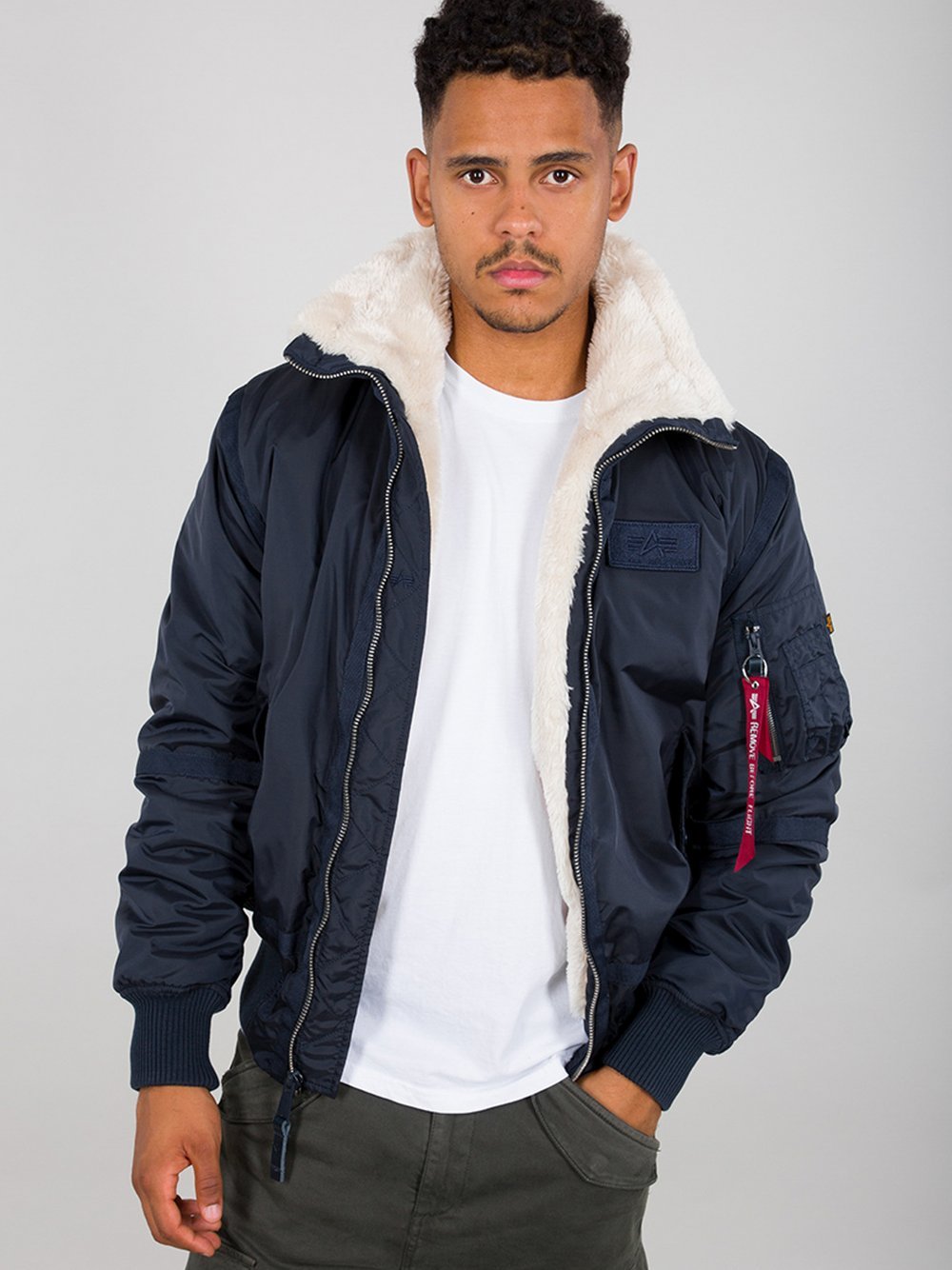 Alpha Industries Bomberjacke Herren blau, M