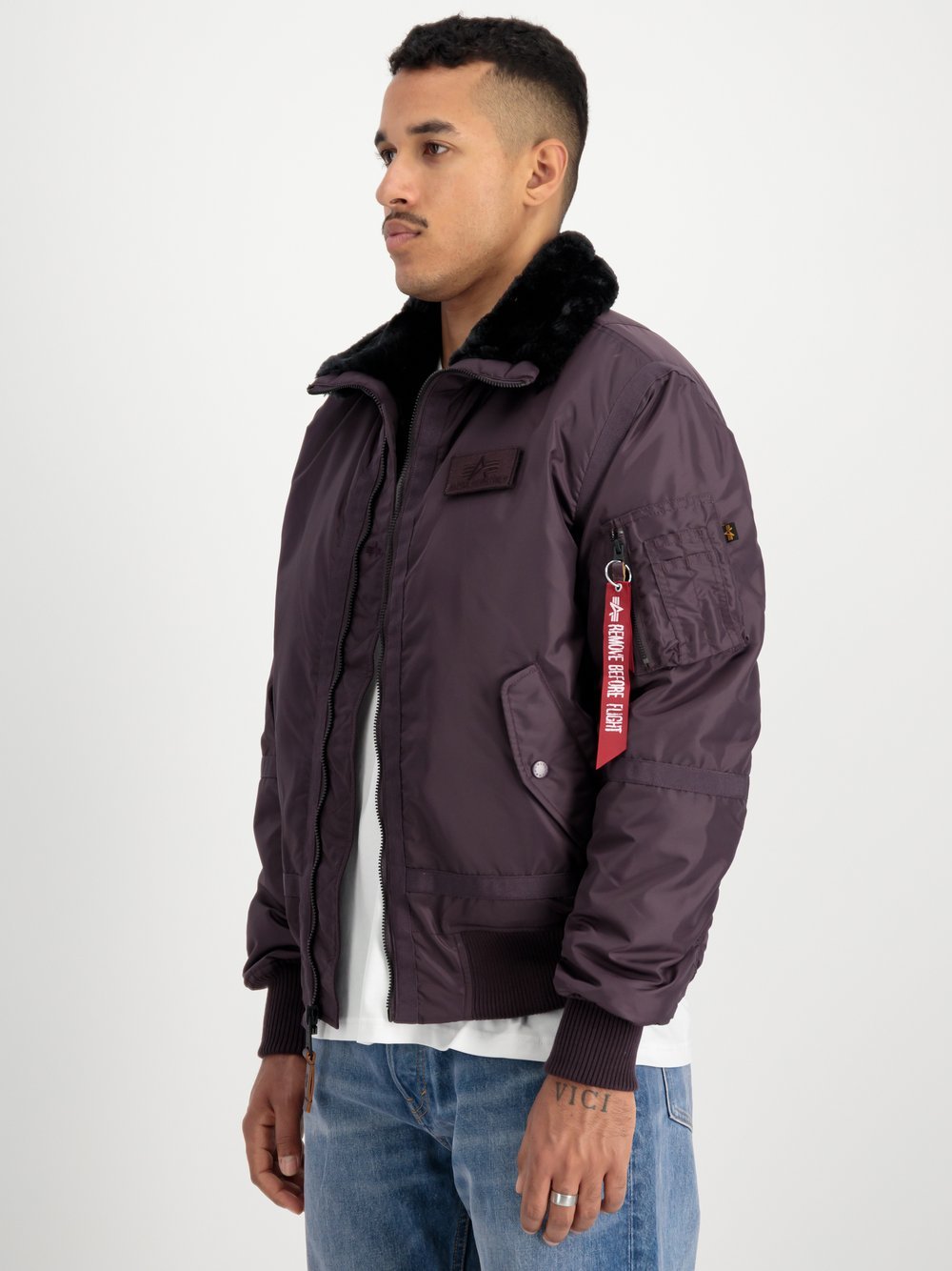 Alpha Industries Bomberjacke Herren lila, XXL