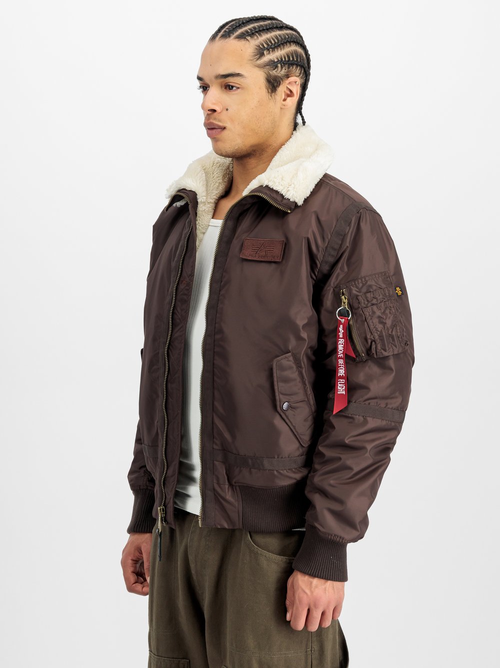 Alpha Industries Bomberjacke Herren braun, XS