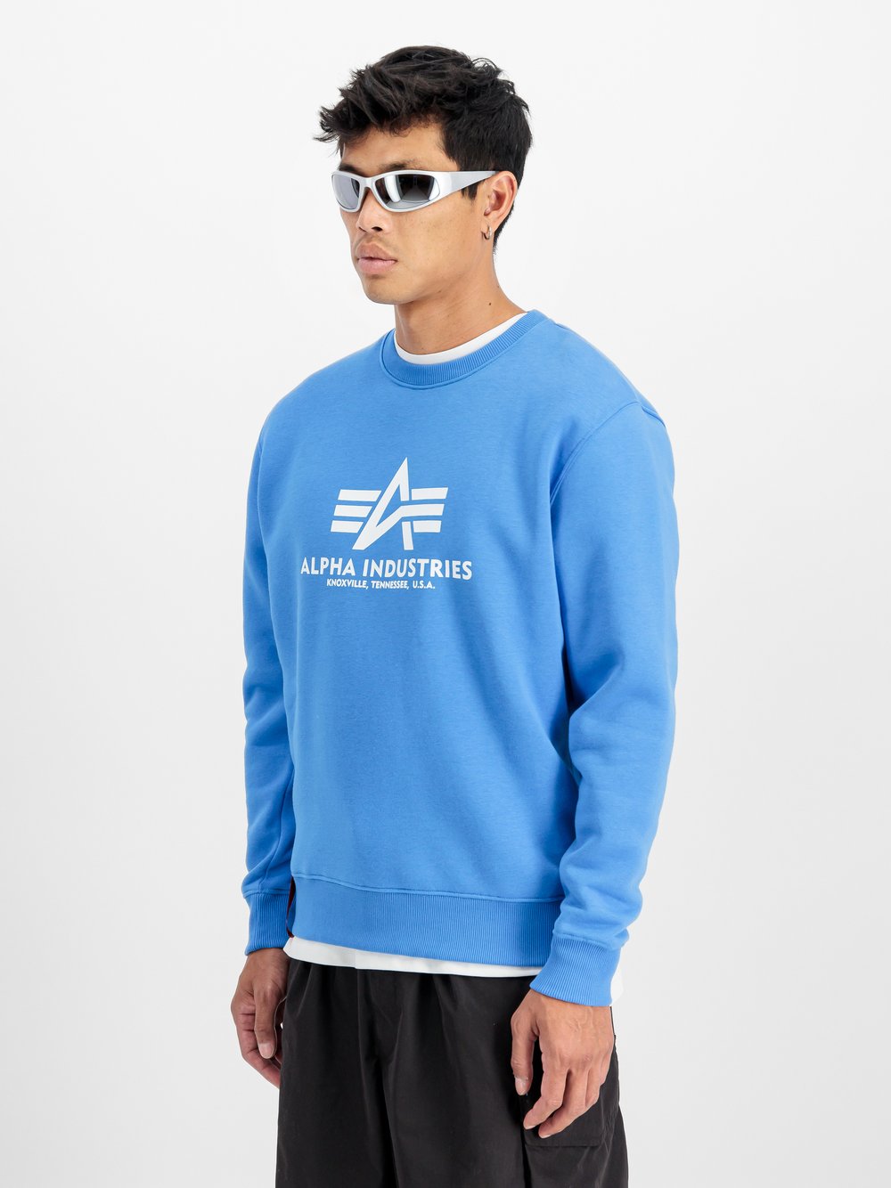 Alpha Industries Sweatshirt Herren Baumwolle blau, XL