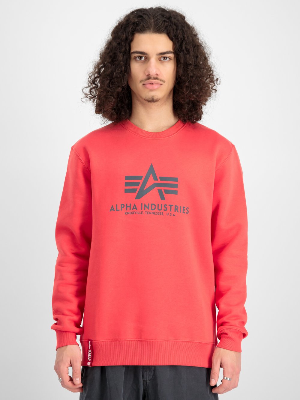 Alpha Industries Sweatshirt Herren Baumwolle rot, M