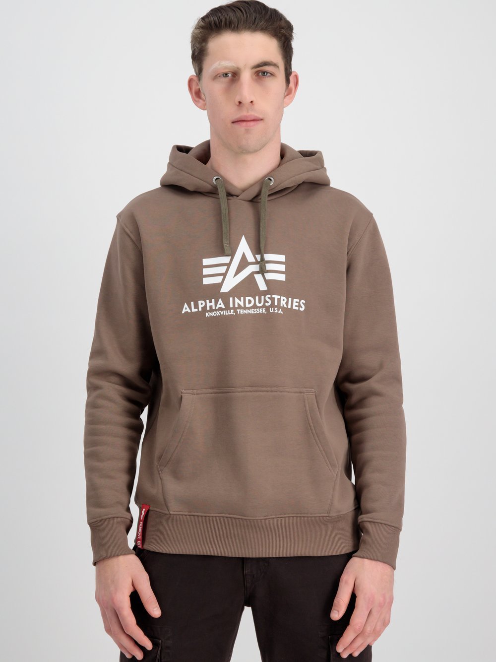 Alpha Industries Kapuzensweatshirt Herren beige bedruckt, XXL