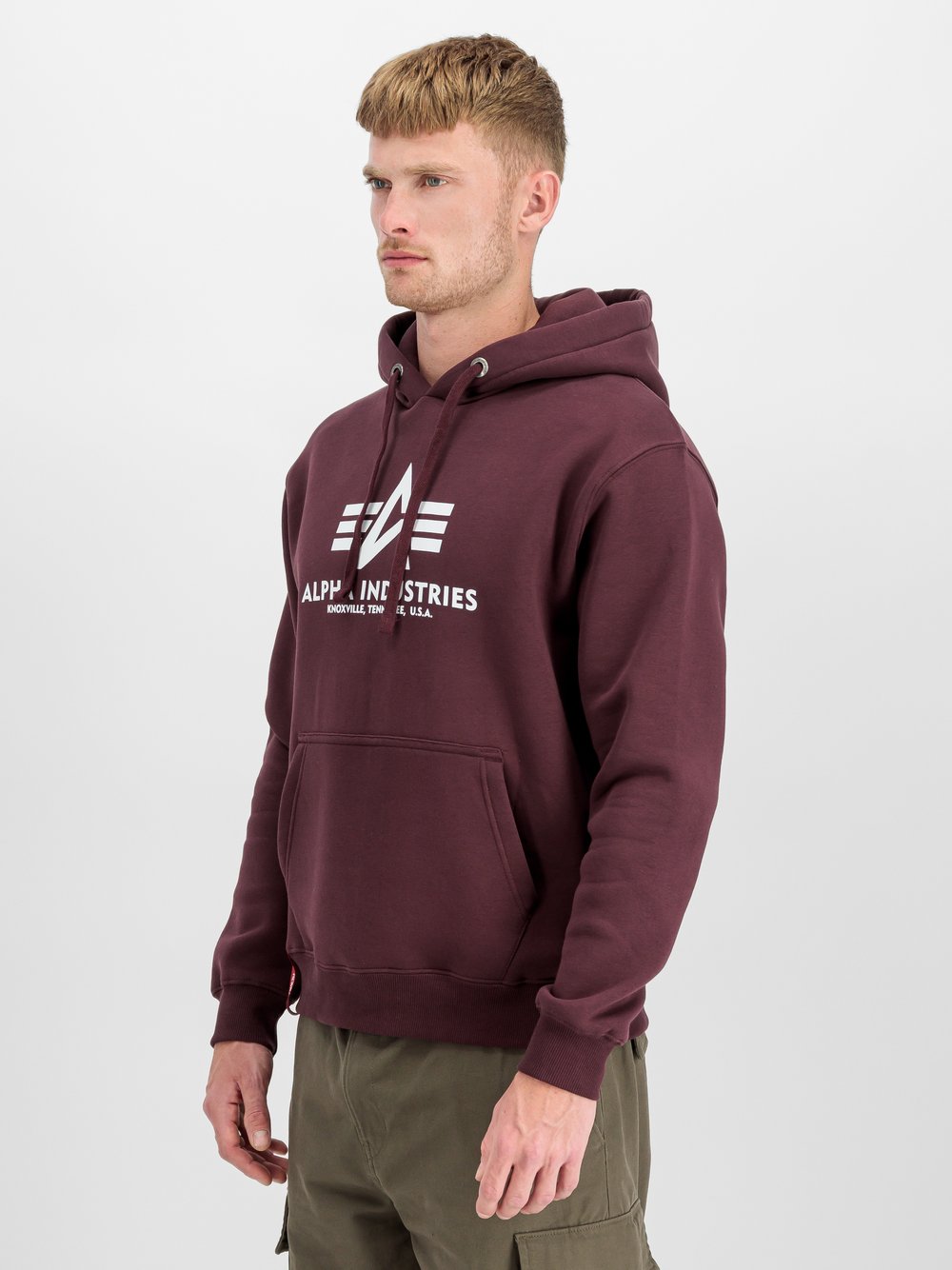 Thumbnail - Alpha Industries Kapuzensweatshirt Herren Baumwolle braun bedruckt, M