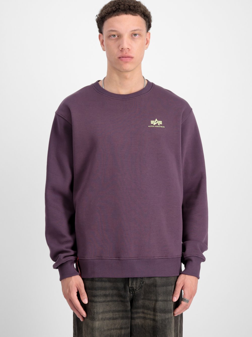 Alpha Industries Sweatshirt Herren lila bedruckt, XXL