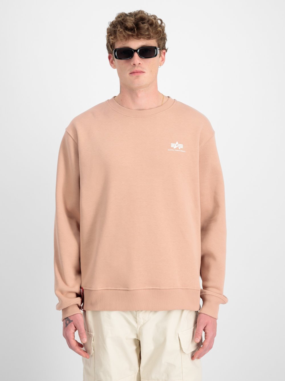 Alpha Industries Sweatshirt Herren orange, M