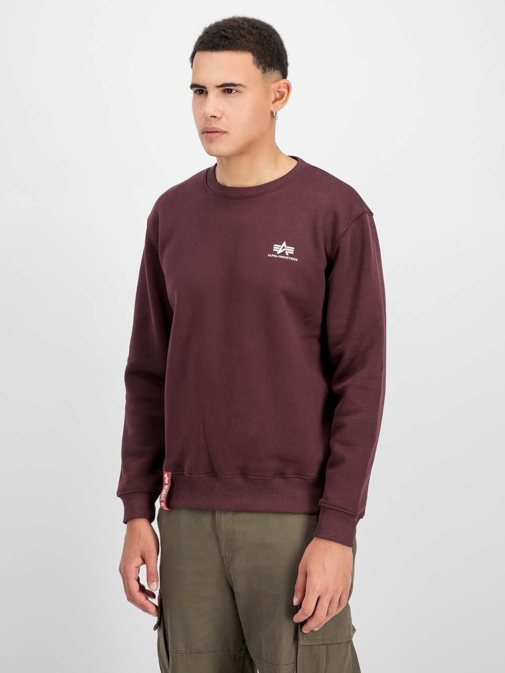 Alpha Industries Sweatshirt Herren Baumwolle braun, XS
