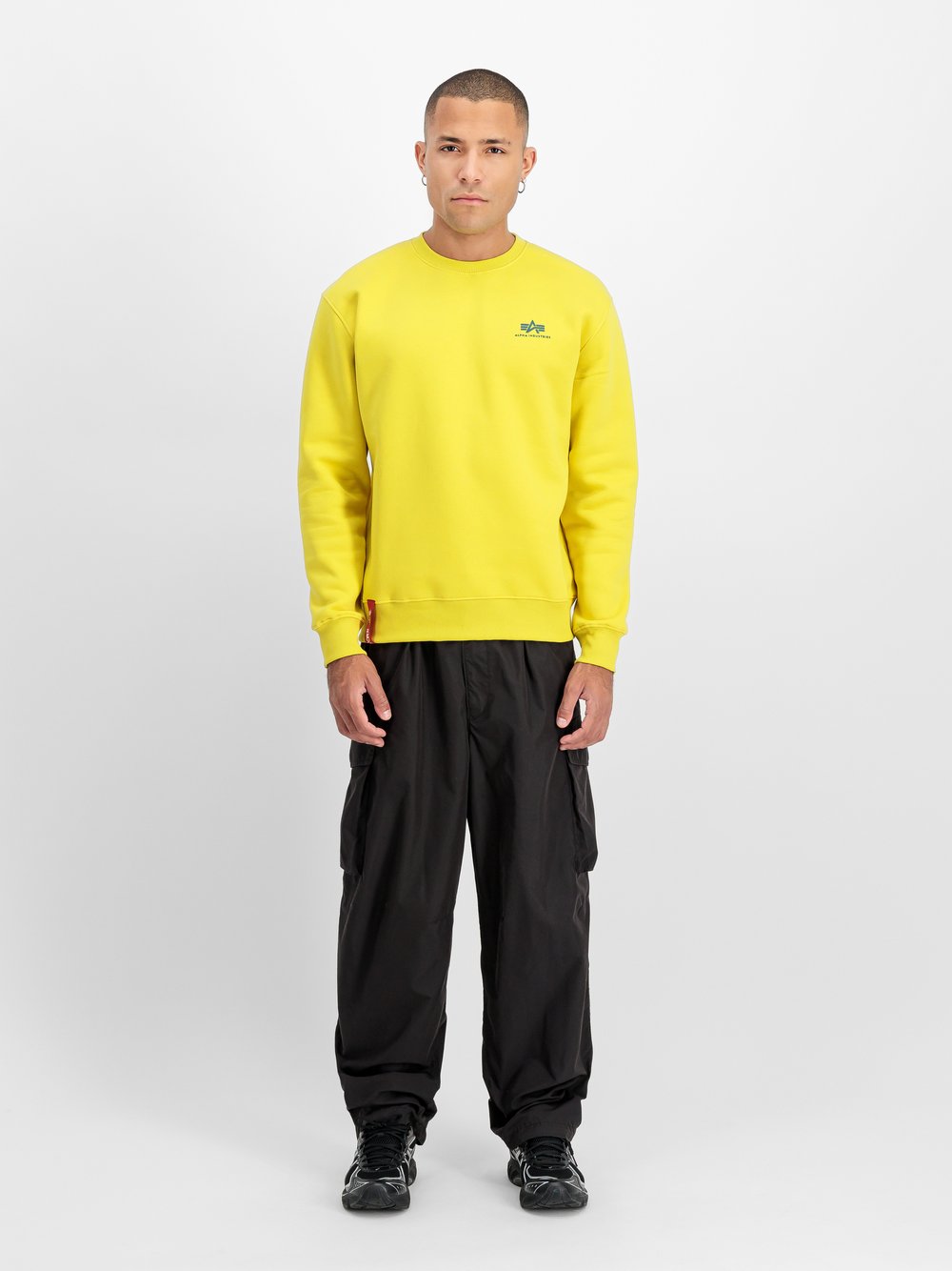 Alpha Industries Sweatshirt Herren Baumwolle blau bedruckt, XXXL