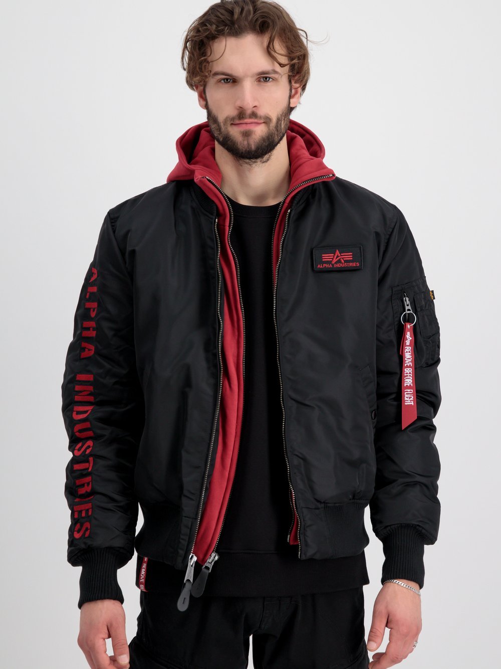 Alpha Industries Bomberjacke Herren schwarz, XS