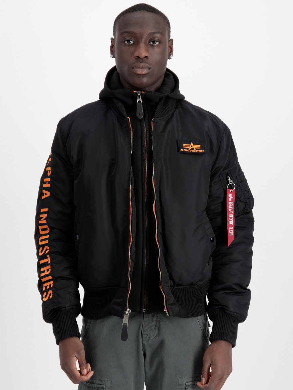 Alpha Industries Bomberjacke Herren schwarz, L