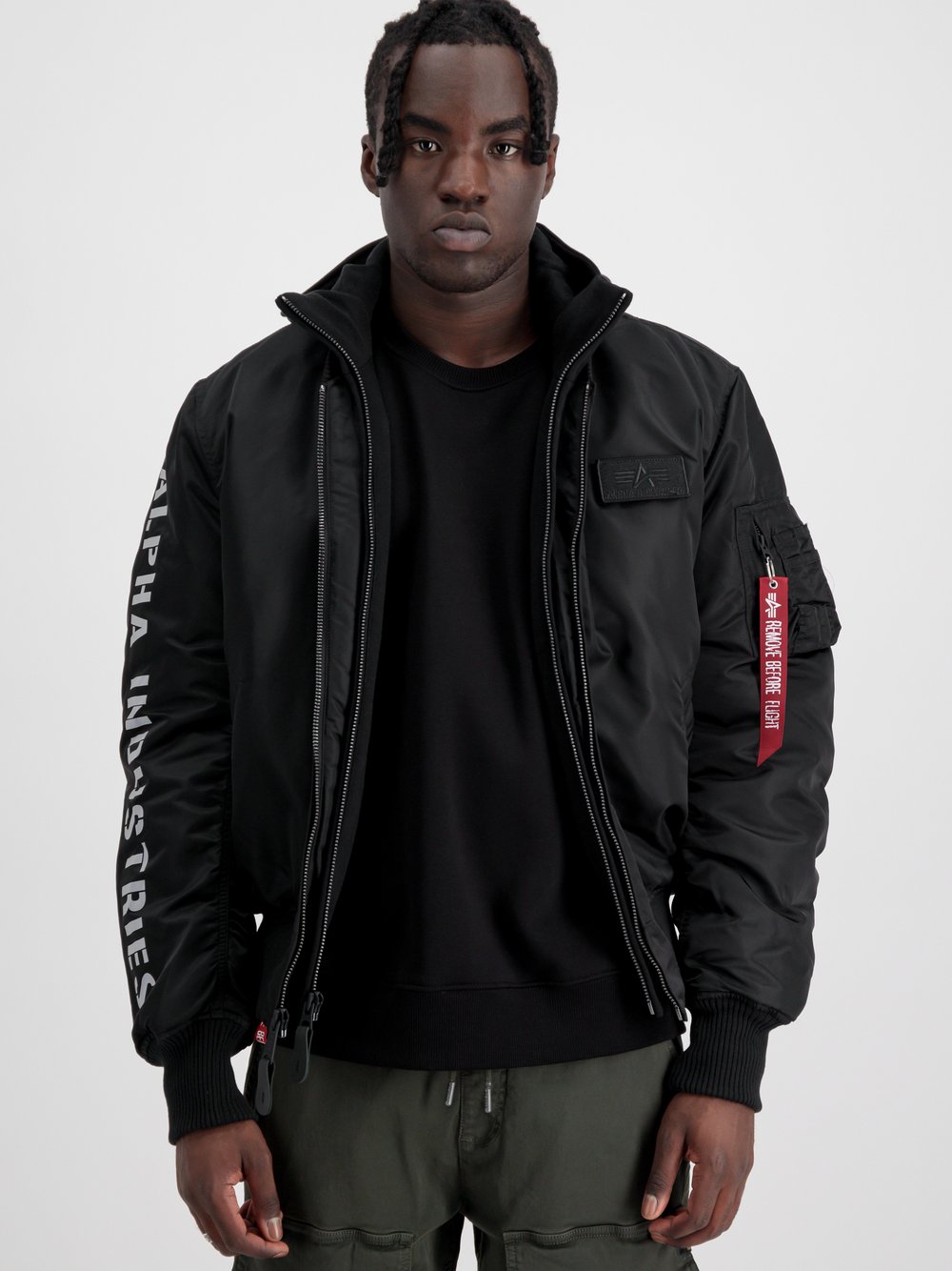Thumbnail - Alpha Industries Bomberjacke Herren schwarz, L