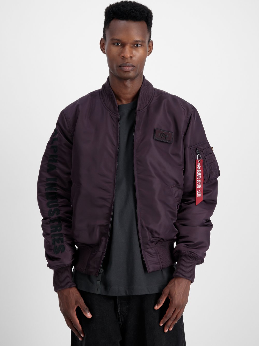 Alpha Industries Bomberjacke Herren lila, XL
