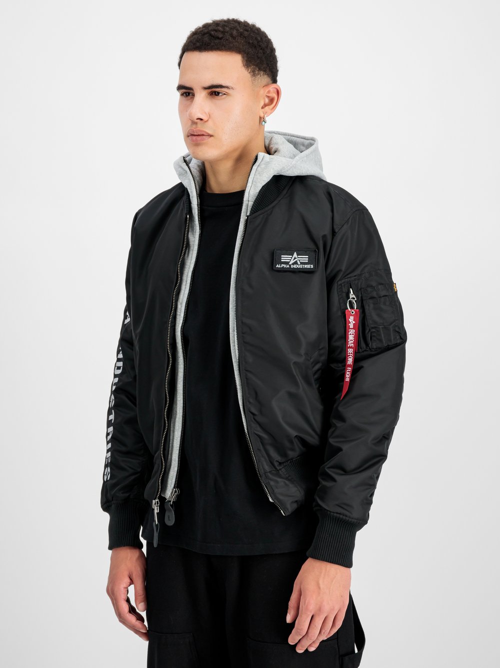 Alpha Industries Bomberjacke Herren schwarz, L