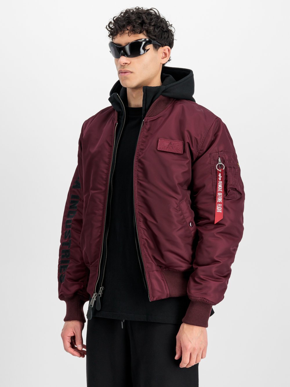Alpha Industries Bomberjacke Herren rot, M