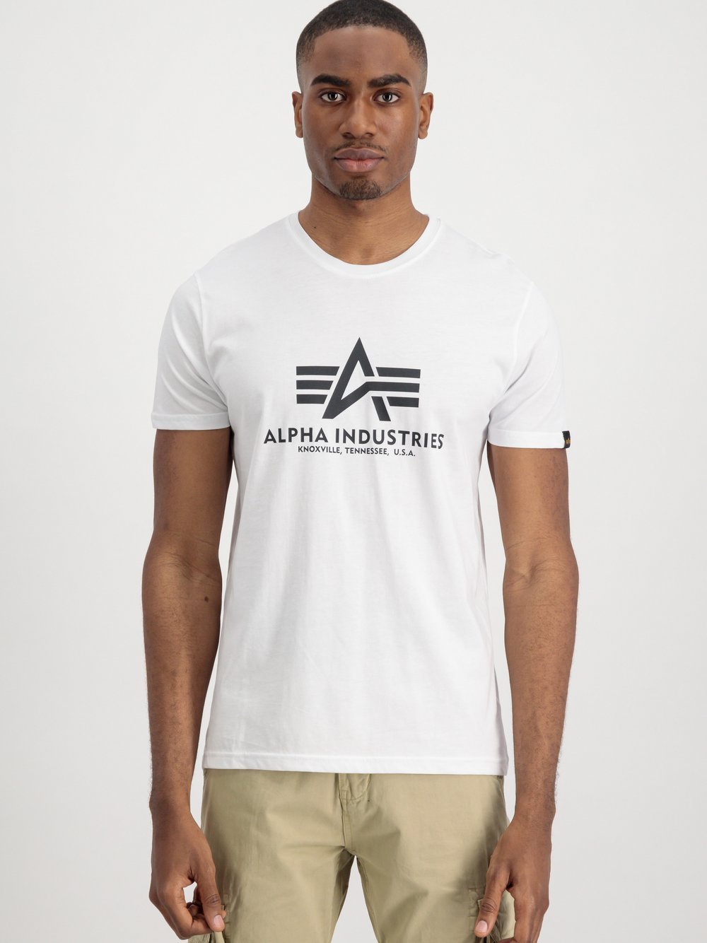 Alpha Industries T-Shirt Herren Baumwolle weiß bedruckt, XXXL