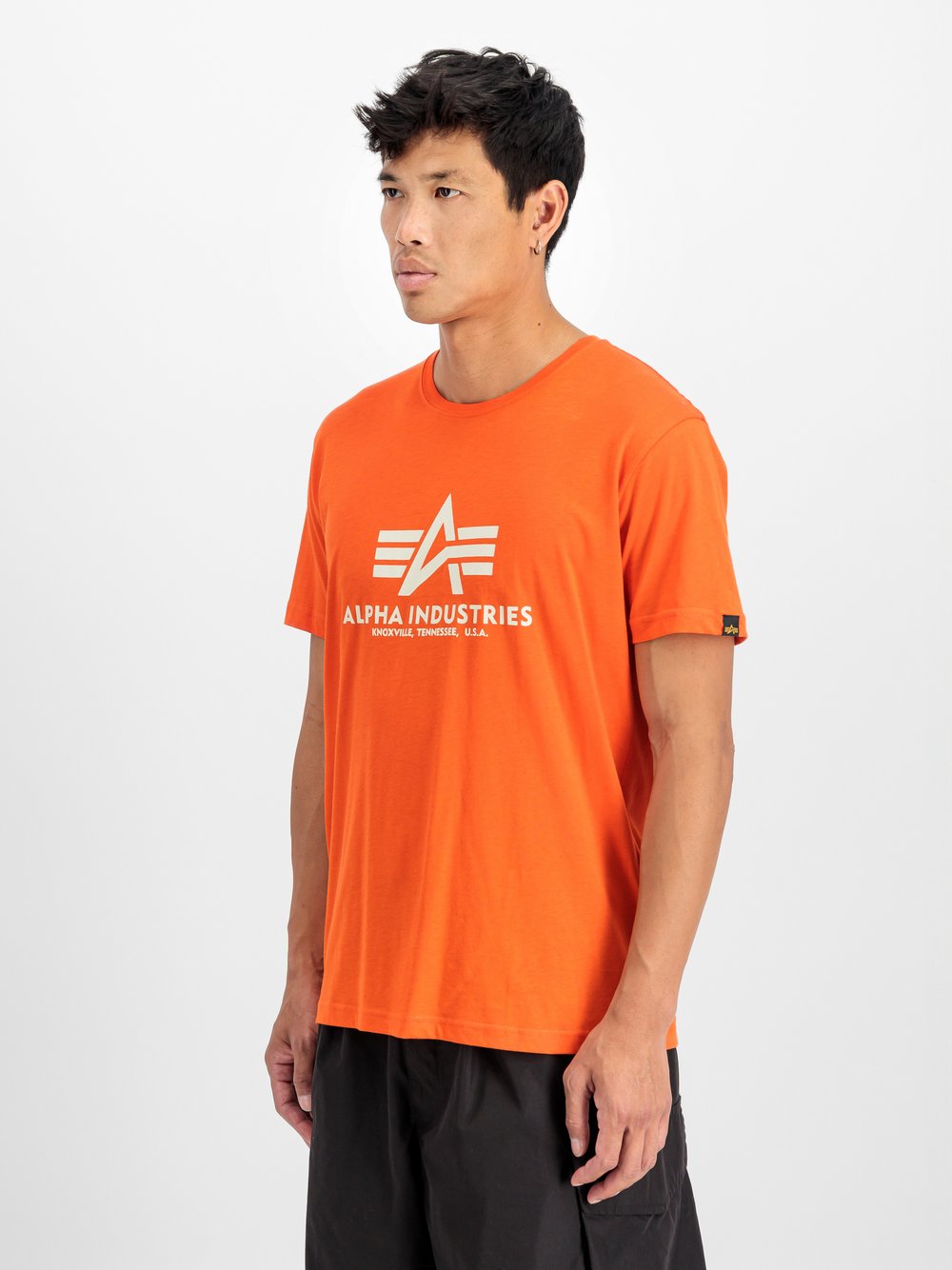 Alpha Industries T-Shirt Herren Baumwolle orange, M