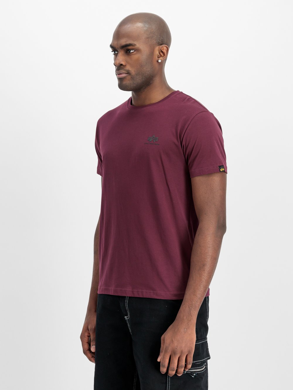 Alpha Industries T-Shirt Herren Baumwolle rot, M