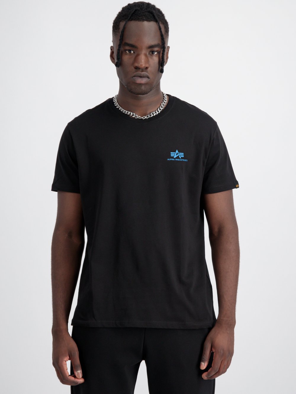 Alpha Industries T-Shirt Herren Baumwolle schwarz, S